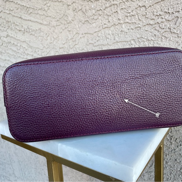 Kate Spade Crossbody Leather Bag Plum - Janell Paloma Purse - Picture 13 of 17